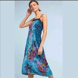 Anthropologie Moulinette Seour Velvet Lange Dress